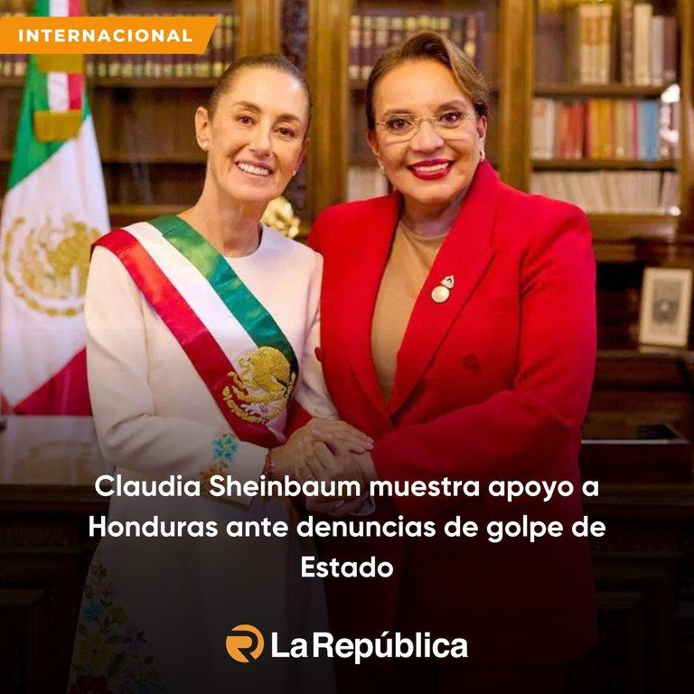 La presidenta de México, Claudia Sheinbaum, afirmó este día que su Gobierno se mantiene atento a las denuncias presentadas por la presidenta - Cover Image